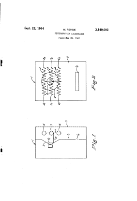 Le schéma original du hait-parleur à résonateur.